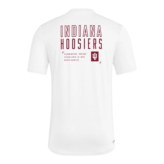 Indiana Hoosiers adidas Pregame IU T-Shirt - Back View