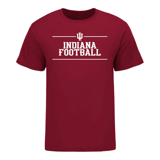 Indiana Hoosiers 2026 Student Football Schedule T-Shirt - Front View