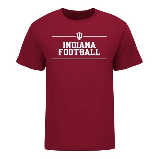 Indiana Hoosiers 2026 Student Football Schedule T-Shirt - Front View