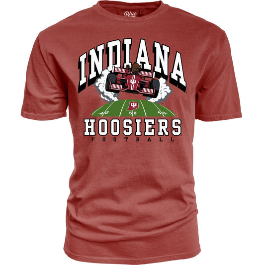 Indiana Hoosiers Full Throttle Football T-Shirt - Front View
