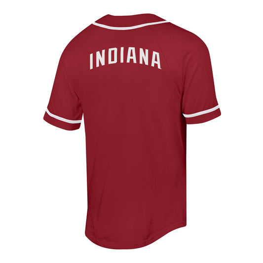 Indiana Hoosiers Superfan Baseball Crimson T-Shirt - Back View