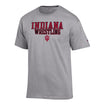 Indiana Hoosiers Wrestling Grey T-shirt - Front View