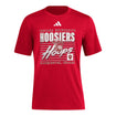 Indiana Hoosiers Basketball Hoops Crimson T-Shirt - Front VIew