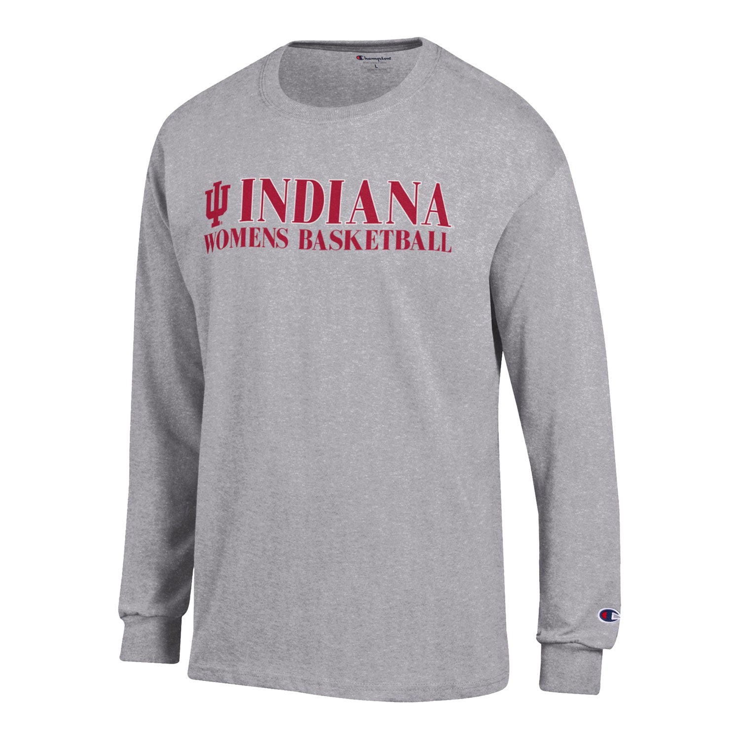 Indiana Hoosiers Women's Basketball Grey Shirt - Front View