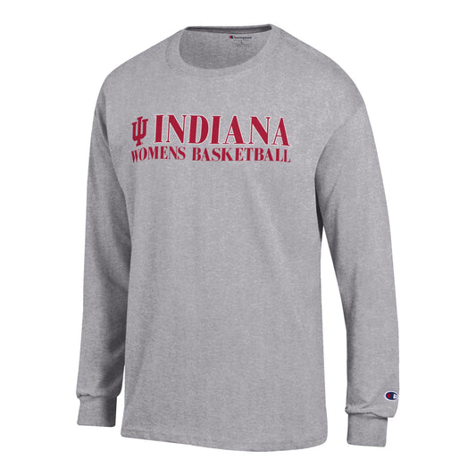 Indiana Hoosiers Women's Basketball Grey Shirt - Front View