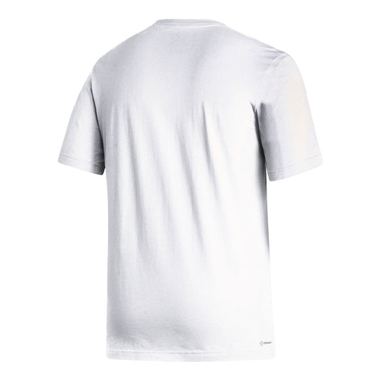 Indiana Hoosiers Adidas 8-Star Soccer White T-Shirt - Back View