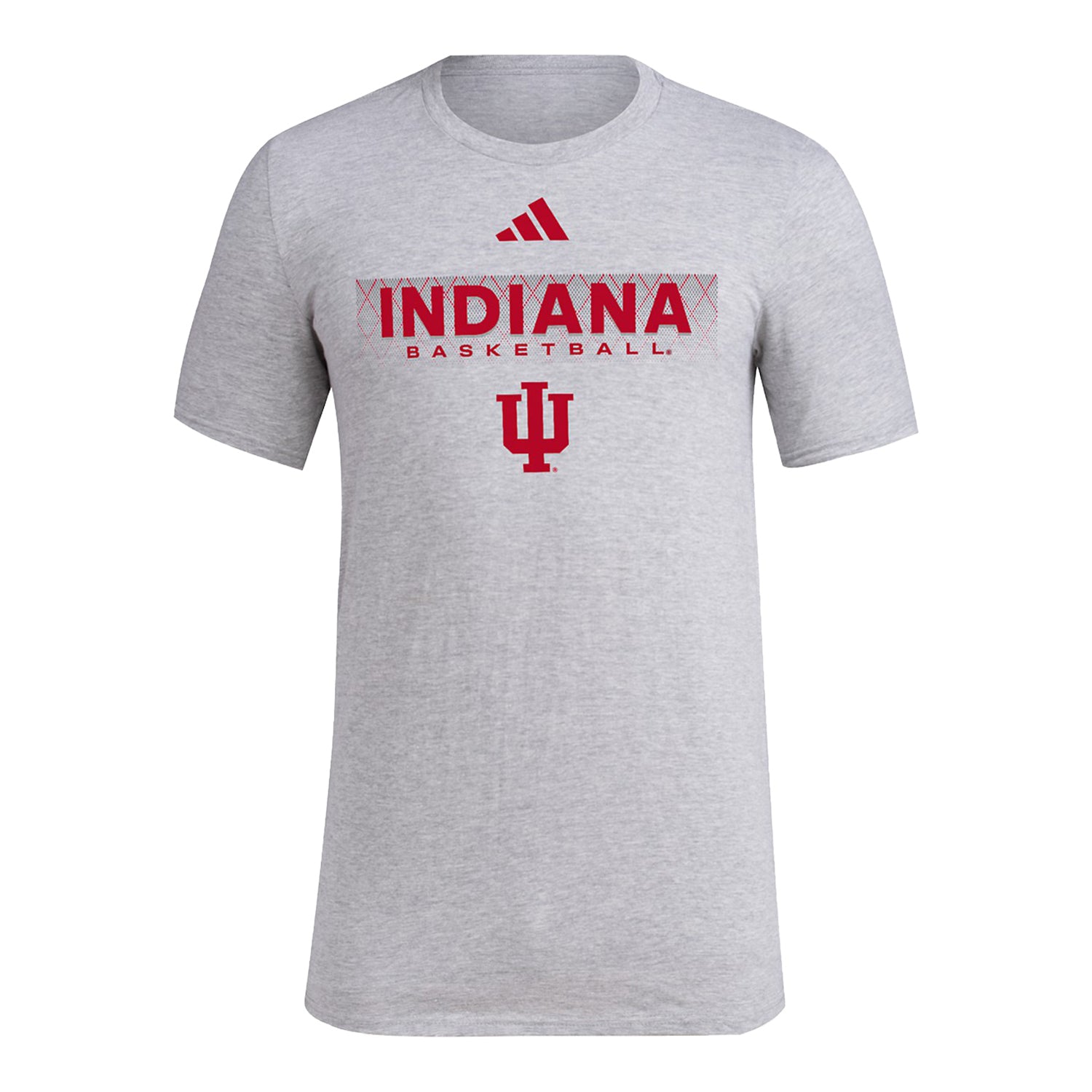 Indiana Hoosiers Basketball Grey T-Shirt - Front View