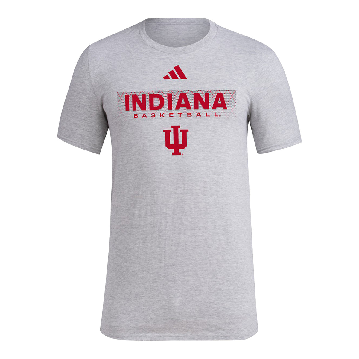 Indiana Hoosiers Basketball Grey T-Shirt - Front View