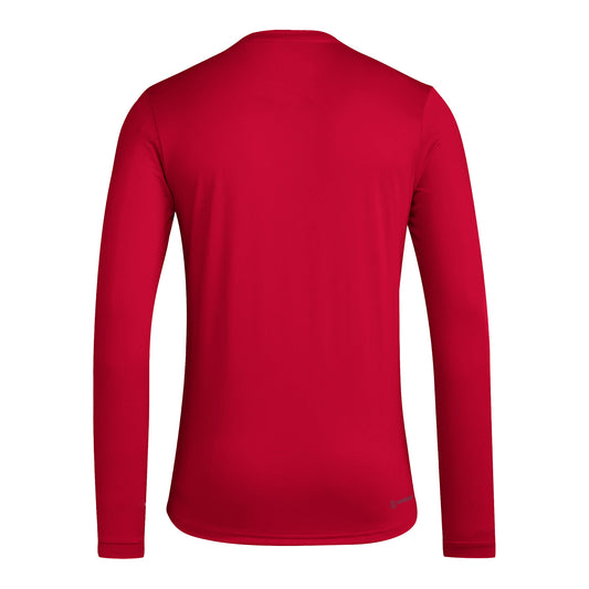 Indiana Hoosiers Basketball Long Sleeve Crimson T-Shirt - Back View