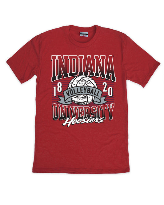 Indiana Hoosiers Volleyball 1820 Big Print Tee - Front View