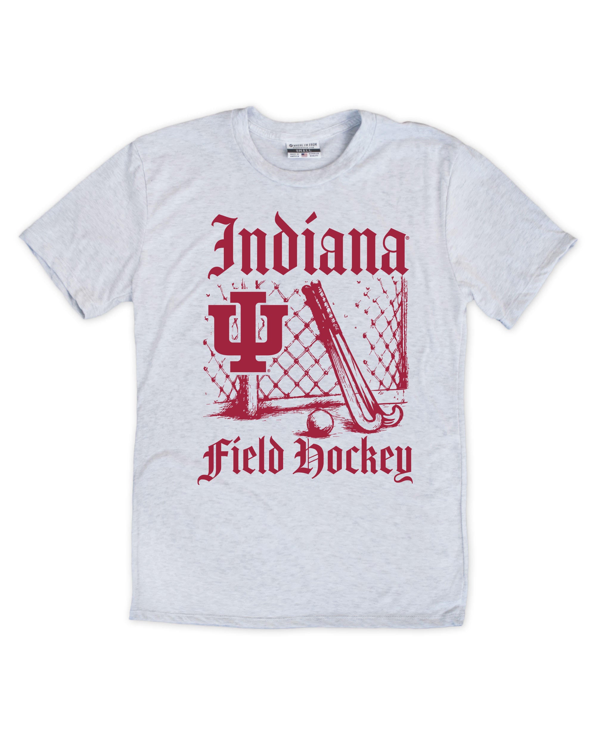 Indiana Hoosiers Field Hockey Retro Graphic Tee - Front View