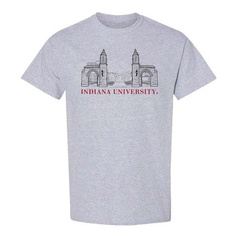 Indiana Hoosiers Sample Gates Grey T-Shirt - Front View