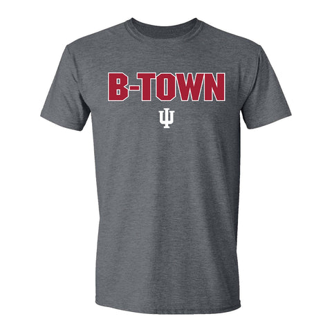 Indiana Hoosiers B-Town Heather Grey T-Shirt - Front View