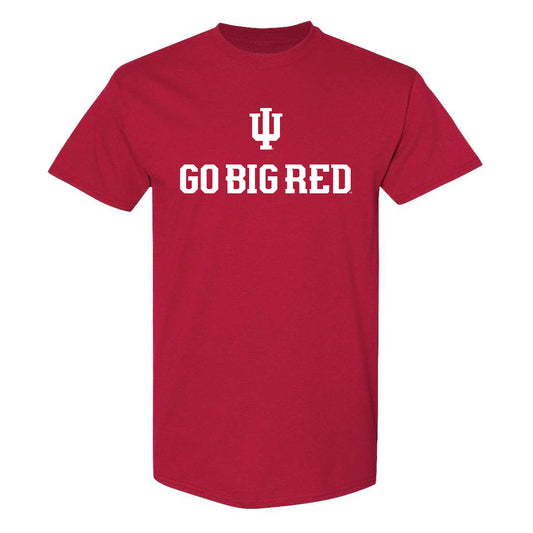 Indiana Hoosiers Go Big Red Crimson T-Shirt - Front View