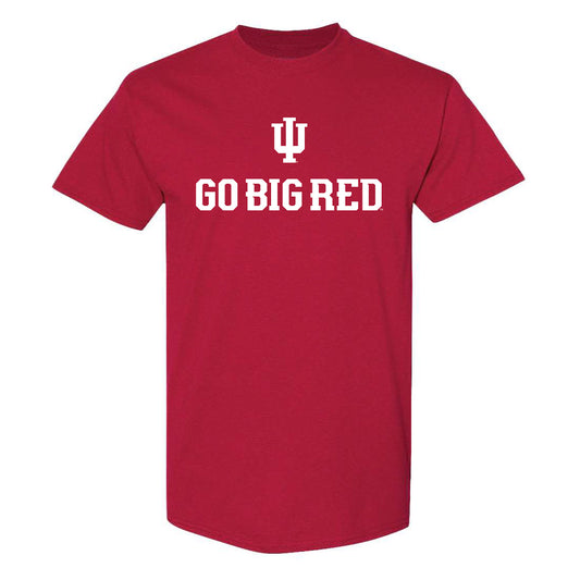 Indiana Hoosiers Go Big Red Crimson T-Shirt - Front View