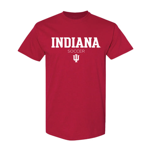 Indiana Hoosiers Soccer Crimson T-Shirt - Front View