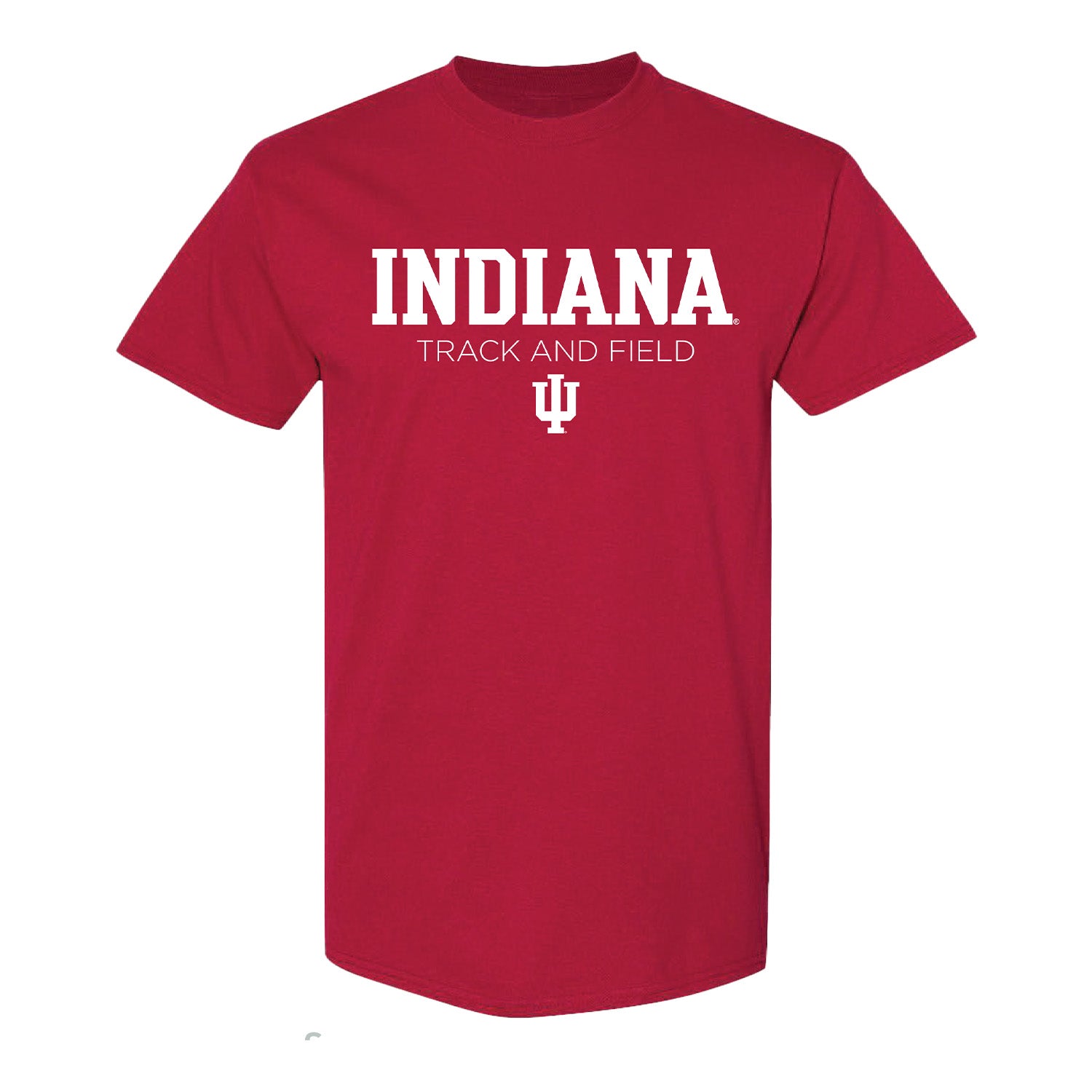 Indiana Hoosiers Track & Field Crimson T-Shirt - Front View