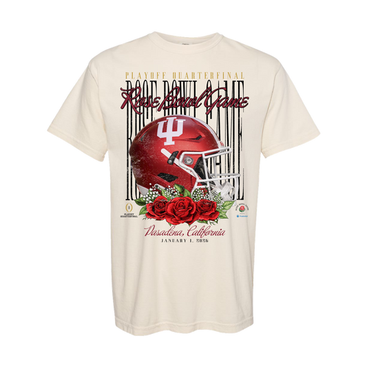 Indiana Hoosiers Something Inked 2026 Rose Bowl Vintage Helmet Graphic Tee