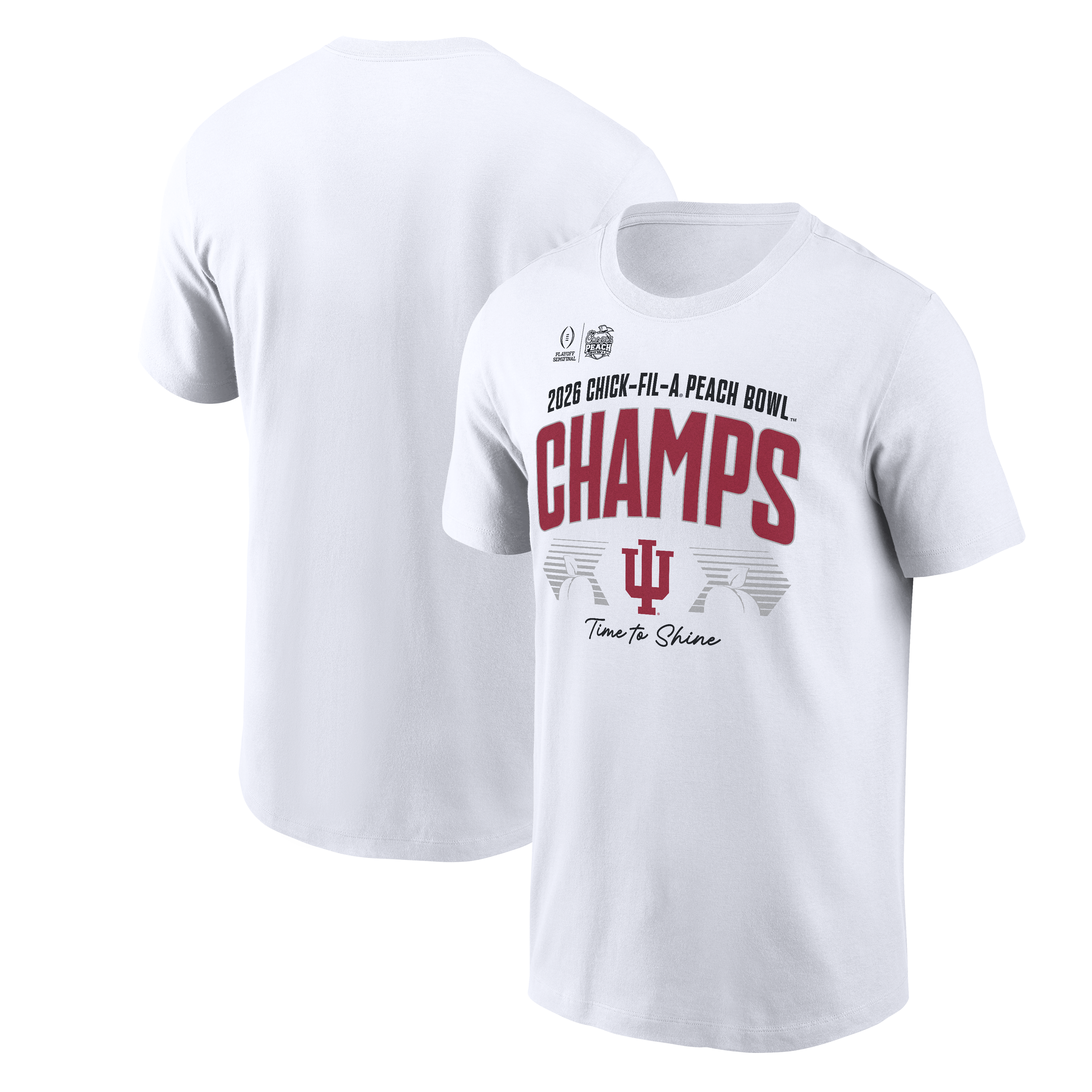Indiana Hoosiers 2026 Peach Bowl Game Champs T-Shirt