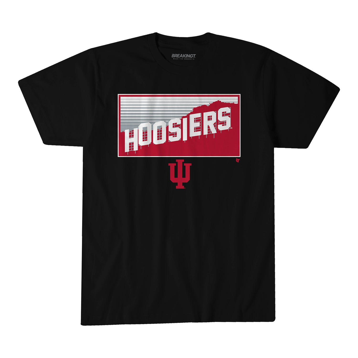 Breaking T Indiana Hoosiers - Hoosiers in Hollywood T-Shirt - Front View