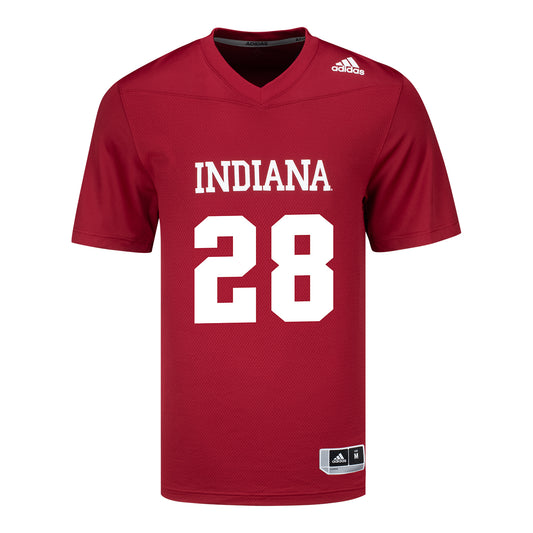 Indiana Hoosiers Adidas #28 Jaz Boykin Crimson Student Athlete Football Jersey - Front View