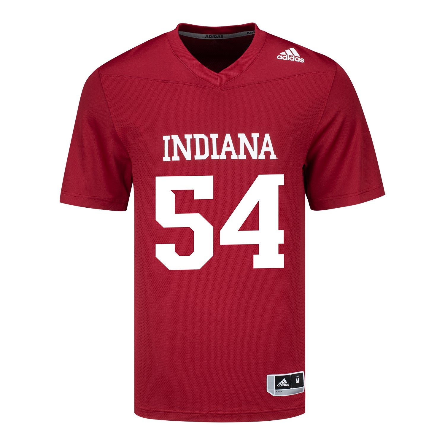 Indiana Hoosiers Adidas #54 Jack Greer Crimson Student Athlete Football Jersey - Front View
