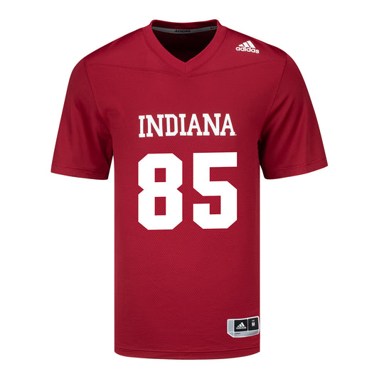 Indiana Hoosiers Adidas #85 Anthony Miller Crimson Student Athlete Football Jersey - front View
