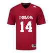 Indiana Hoosiers Adidas #14 Kaiden Turner Crimson Student Athlete Football Jersey - Front View