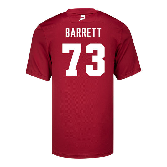 Indiana Hoosiers Adidas #73 Austin Barrett Crimson Student Athlete Football Jersey