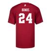 Indiana Hoosiers Adidas #24 Bryson Bonds Crimson Student Athlete Football Jersey - Back View