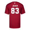 Indiana Hoosiers Adidas #83 Eli Jochem Crimson Student Athlete Football Jersey - Back View