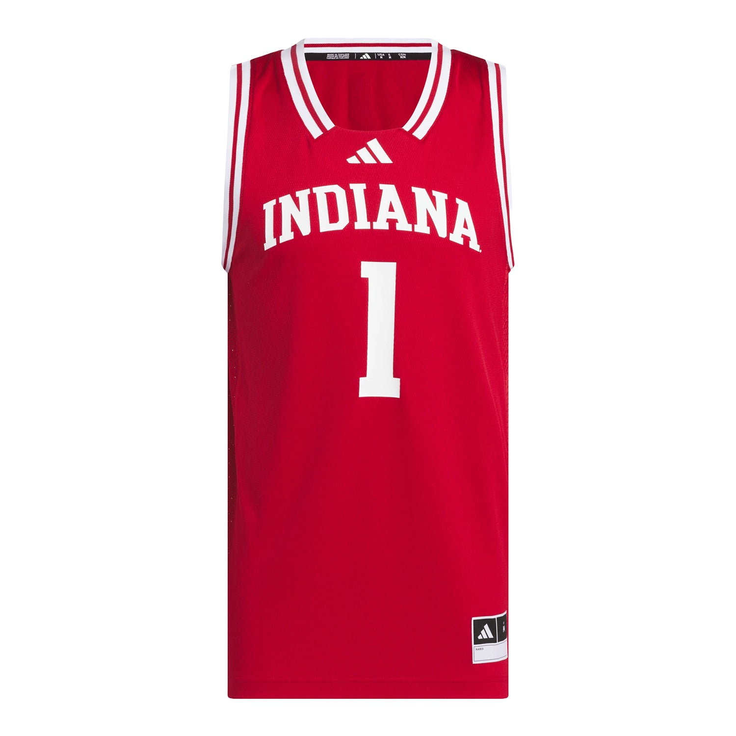 Indiana Hoosiers Adidas Basketball Swingman #1 Crimson Jersey
