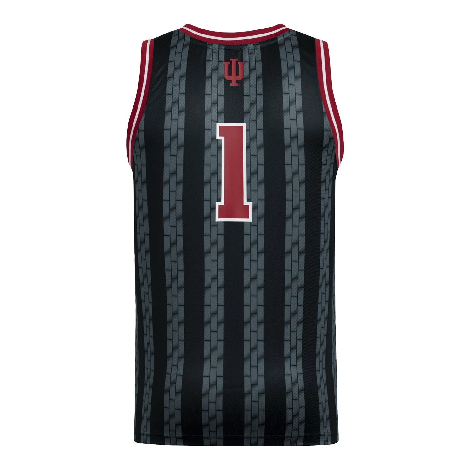 Adidas Indiana Hoosiers Alternate Swingman #1 Black Basketball Jersey - Back View