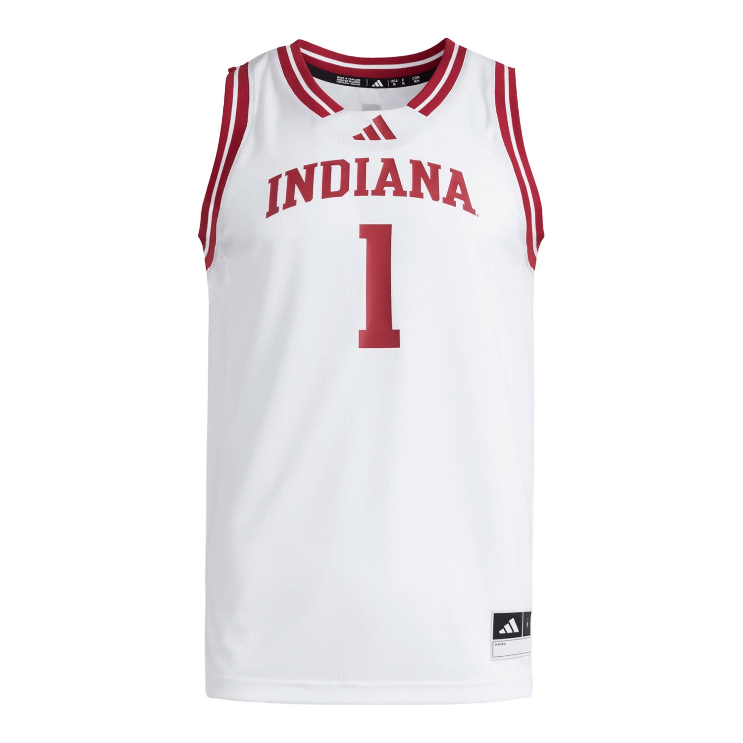 Indiana Hoosiers Adidas Basketball Swingman #1 White Jersey
