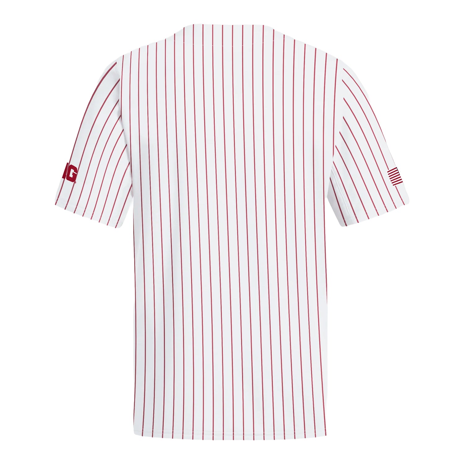Indiana Hoosiers Adidas White Pinstripe Baseball Jersey