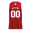 Indiana Hoosiers Adidas Personalized Crimson Basketball Jersey - Back View