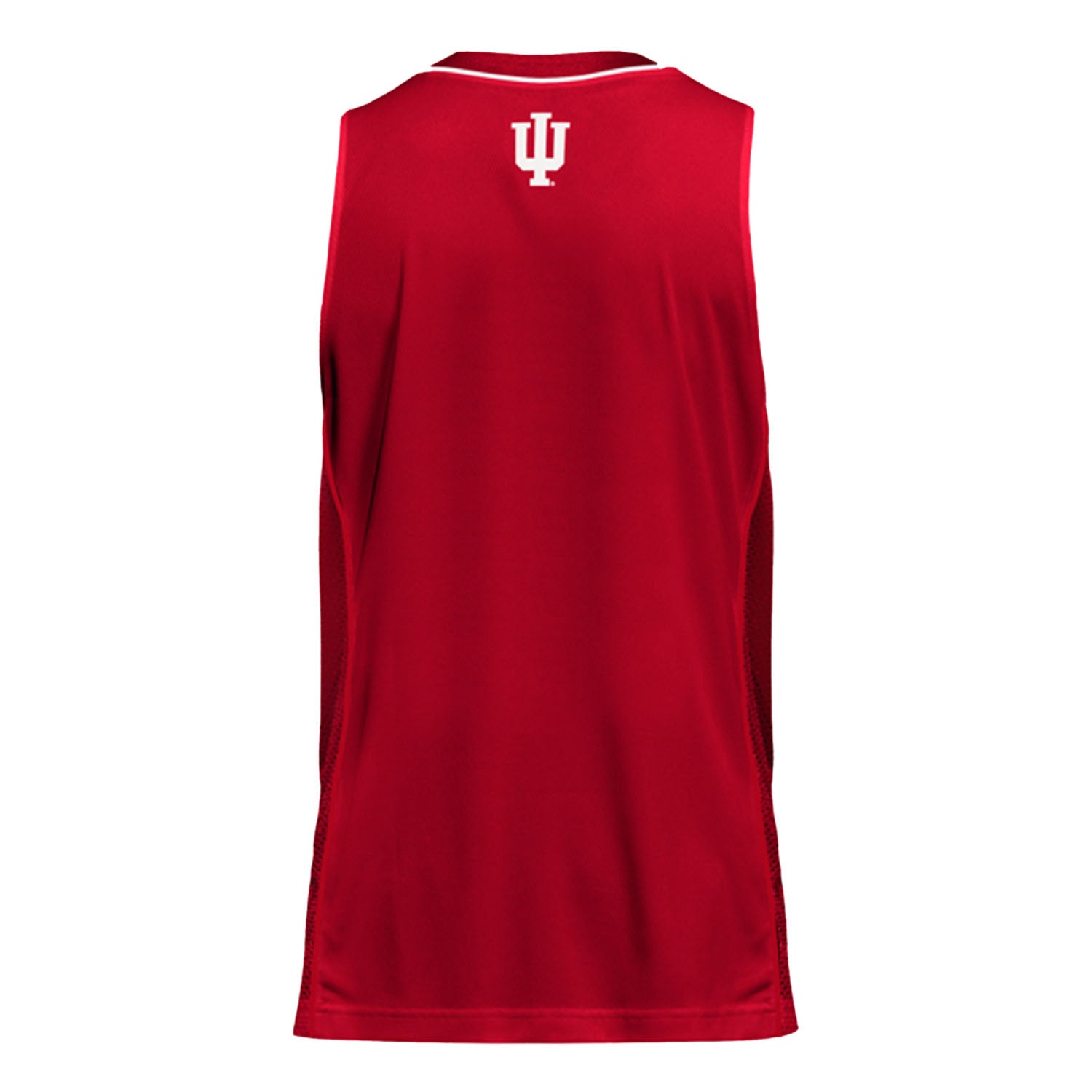 Indiana Hoosiers Adidas Personalized Crimson Basketball Jersey - Back View Blank