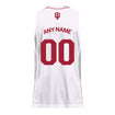 Indiana Hoosiers Adidas Personalized White Basketball Jersey - Back View