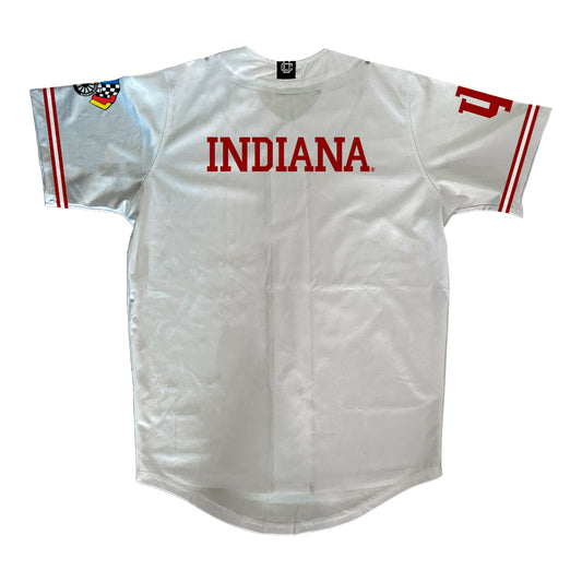 Indiana Hoosiers Little 500 Baseball Jersey - Back View