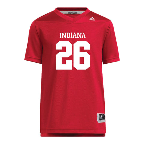 Indiana Hoosiers Adidas #26 Josh Henderson Crimson Student Athlete Football Jersey - Front View