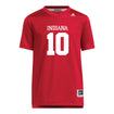 Indiana Hoosiers Adidas #10 Myles Jackson Crimson Student Athlete Football Jersey - Front View