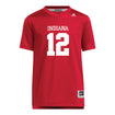 Indiana Hoosiers Adidas #12 Jaylin Lucas Crimson Student Athlete Football Jersey - Front View