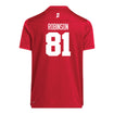 Indiana Hoosiers Adidas #81 Kurtis Robinson Crimson Student Athlete Football Jersey - Back View
