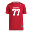 Indiana Hoosiers Adidas #77 Joshua Sales Jr. Crimson Student Athlete Football Jersey - Front View