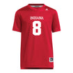 Indiana Hoosiers Adidas #8 Jacquez Smith Crimson Student Athlete Football Jersey - Front View