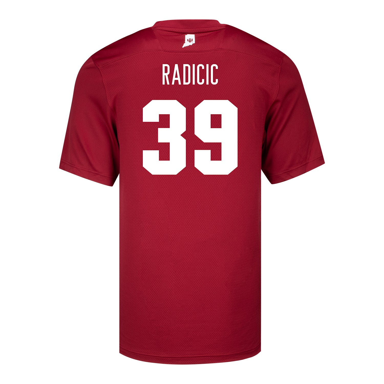 Indiana Hoosiers Adidas #39 Nicholas Radicic Crimson Student Athlete Football Jersey