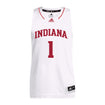 Indiana Hoosiers Adidas Men's Basketball White Student Athlete Jersey #1 Kel'el Ware - Front View