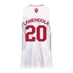 Indiana Hoosiers Adidas White Women's Basketball Student Athlete Jersey #20 Julianna LaMendola - Back View