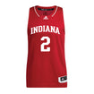 Indiana Hoosiers Adidas Men's Basketball Crimson Student Athlete Jersey #2 Gabe Cupps - Front View