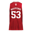 Indiana Hoosiers Adidas Men's Basketball Crimson Student Athlete Jersey #14 Jordan Rayford - Back View